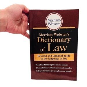 👩‍🏫📗Merriam-Webster Dictionary of Law Printed 2014  in very good condition